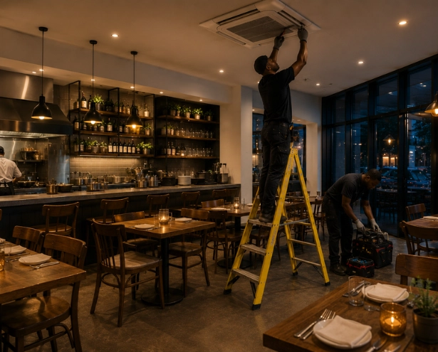 Minimal disruption to your business during aircon work